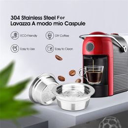 ICAFILAS -STEASLOSS STAAL VOOR LAVAZAA A MODO MIO HERUBUICE Coffee Capsule Filter Lavazzaa Jolie/Tiny LM3100 Espria 220509