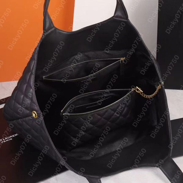 Icare Designer Tote Bolsas de compras Dicky0750 Bolso de lujo Tots Piel de cordero Calidad superior Hombro grande Cuero genuino Mujeres The Totes Ba228m