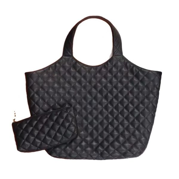 Icare Designer Tote Bolsas de compras Dicky0750 Bolso de lujo Tots Piel de cordero Calidad superior Hombro grande Cuero genuino Mujeres The Totes Ba3150