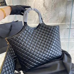 ICare Maxi Bag Designer Bag bevestigt crossbody shopping strand mode beroemde grote bakken schouders purpen echte handtassen