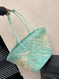 Pankets sac fourre-tout Sacs de créateurs grands bacs sacs de plage d'été Handle de paille de poignée Palme et veau pour femmes sacs à main