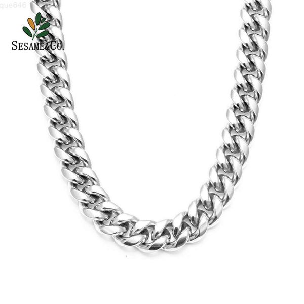 Glace 12mm chaîne cubaine Hip Hop bijoux 18k/14k plaqué or vente le plus populaire chaîne pour hommes rappeur Hop collier