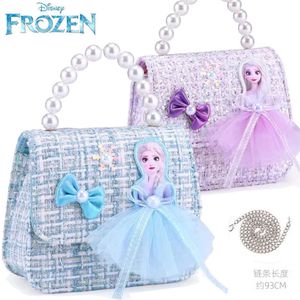 Ice and Snow Romance Children's Small Girl's Princess Zero portefeuille, sac à bandoulière mignon, sac à épaule à la mode One 80% en gros d'usine