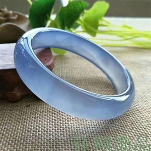 Bracelet glace bracelet agate bleue bracelet marbre bleu naturel 188F