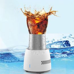 Cubos de hielo y enfriadores Bebida Enfriador rápido Taza Botella de cerveza eléctrica Lata Agua Bebidas gaseosas Taza de enfriamiento Mini Enfriador de refrigeración electrónico 230616