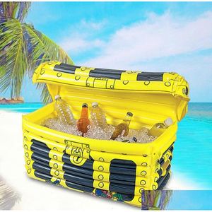 IJsemmers en koelers opblaasbaar zwembad Emmer Drink Drink Fruit Box Treasure Bar Feest Holiday Beach Interactive PVC Toy Accesso Dhokq