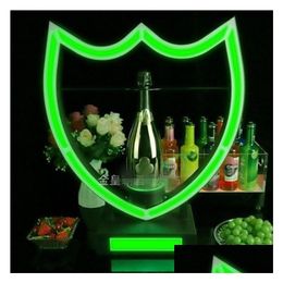 Cubos de hielo y refrigeradores LED Recargable Dom Perignon Botella Presentador Champagne Glorifier Display Cóctel Vino Whisky Caso para la noche Otio5