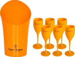 Ice Buckets Champagne Flutes Party Plastic Cups Wine Beer Cooler Cocktail Cup White Cabinet Acrylic Champagnes Bucket