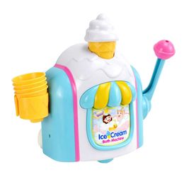 Ice Cream Bubble Machine Child Plaything Kids Baby speelgoed Tub Bad Douche Playthings ABS BADING MAKER 240530