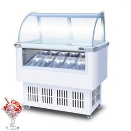 IJsdisplay Teller vriezer vier kleuren glazen deur duw en trek ijslolly display kasten commerciële ijsopslagmachine