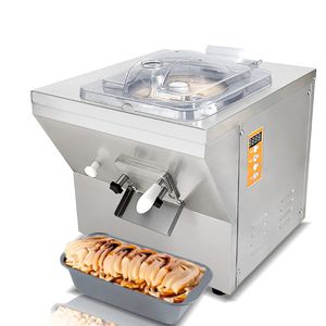Máquina de helados de sobremesa vertical para sorbete italiano de frutas frescas y con extracción automática de inversión positiva