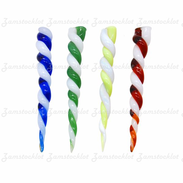 Ice Cream Glass Dabbler Tools 4.45 pulgadas Wax Dab Tool Grueso Pyrex Glass Oil Burner Pipe Water Bongs Bubble Carb Cap Accesorios