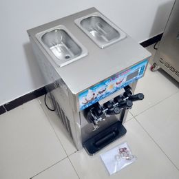 Crème glacée faisant la Machine prix Commercial cylindre Gelato doux bureau servir Machine à crème glacée