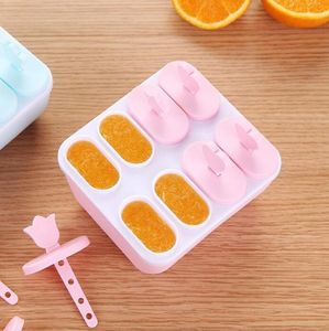 IJs mallen 6/8 cel bevroren kubus mal popsicle maker creatieve diy gereedschap zelfgemaakte vriezer nieuwe food grade plastic gyl56