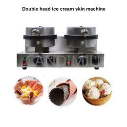 Ice Cream Skin Roll Maker voedselverwerkingsapparatuur Commerciële lade Peeler Knapperige zoete kegel omelet machine niet stokcoating