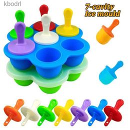 Ijs Gereedschappen 1/3pc7Gas DIY Pops Siliconen Mal Ball Maker Ijslolly Mallen Baby Fruit Shake Thuis keuken Accessoires Tool YQ240130