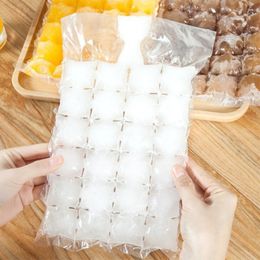 Outils de crème glacée 100 paquets de sacs de cubes jetables de qualité alimentaire moules auto-scellants fabrication de plateaux pour un total de 2400 cubes 230520