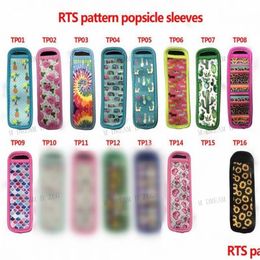 IJsgereedschappen 15 Stijl Herbruikbare Ijslollyhouders Zakken Zer Ice Pop Sleeves Antizing Neopreen Insator Drop Delivery Home Garden Kitche Dhyjk