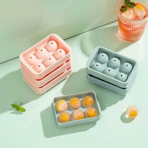 Ice Cream Tools 33 Ice Boll Hockey PP Mold Frozen Frozen Ball Popsicle Ice Cube Trade Box Lollipop Making Gifts Kitchen gereedschap Accessoires Z0308