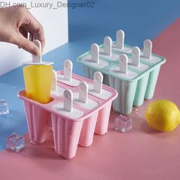 Herramientas de helado 4/6/10 agujeros de silicona molde de helado con palo reutilizable DIY CHOCOLAT DE CHOCOLA