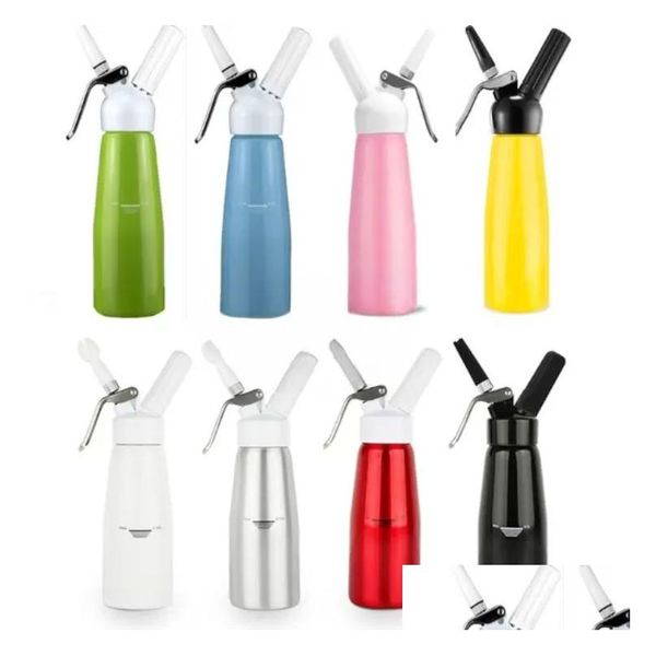 Outils de crème glacée 500 ml Dispeller fouetter artisan avec buses de décoration en aluminium SS1213 Drop livraison de maison du jardin Kitc Dhpde