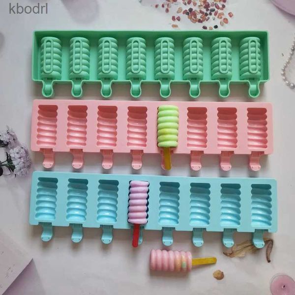 Outils de crème glacée 8 cavités boule chaîne Silicone moule chocolat bonbons gelée été congelé faisant outil bricolage gâteau décor cuisson cadeau YQ240130