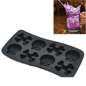Ice Cream Tools 8 Holessskelet Tray Sile Skl Cube Molds Halloween Party Horror Chocolate Home Drinking Diy Supplies VT1514 Drop del Dhxyl