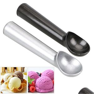 Outils de crème glacée Cuillère en aluminium Cuillère antiadhésive Anti-Ze Fabricant de boules en alliage d'aluminium Yaourt glacé Pâte à biscuits Livraison à domicile Gard Dhbip