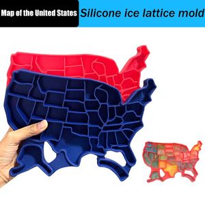 Outils de crème glacée carte américaine moules à glace en Silicone avec couvercle sécurité réutilisable domestique pour une sécurité réutilisable utile