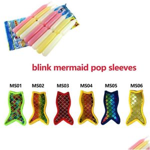 Outils de crème glacée Blink Mermaid Popsicle Holder Zer Icy Pole Lolly Sleeve Protector pour l'outil d'approvisionnement de fête Lx3112 Drop Delivery Home Ga Dhnm3