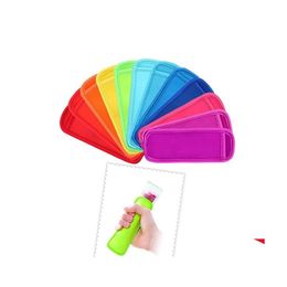 Outils de crème glacée Colorf Popsicle Holders Pop Sleeves Zer Summer Block Icy Block Holder pour les enfants