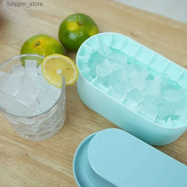 Herramientas de helado Cilindro Molde de cubitos de hielo de silicona Congelar rápidamente Fabricante de hielo de silicona Taza de hielo Cilindro creativo Taza de cubo de hielo Whisky Cerveza Fabricante L240319