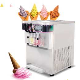 IJsgereedschap Desktop Gelato Softijs Hine Yoghurtijs Voor Cafés Bars Restaurantuitrusting Tool Drop Delivery Huis Tuin Dhsfv