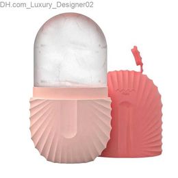 IJs gereedschap gezichts ijs schimmel siliconen bevroren schoonheid borstel gezichtsmassager hydraterende wasbare oven ijsvorm Q240425