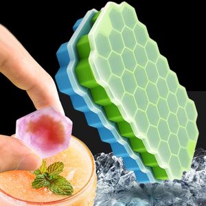 Ice Cream Tool Honeycomb Silicone Moldice Cube Maker voor whiskycocktailmal Verwijderbare keukenaccessoires 230520