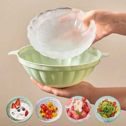 Ice Cream Tool Ice Bowl Mold Plastic Diy Creative Ice Cube Maker met deksel Ice Cube Tray Mold Forms Keuken Ice Cube Ice Cream Party Cool Bar Z0308