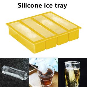 Ice Cream Gereedschap Lange ijsblokjes Tray Herbruikbare Siliconen Ice Cube Mold BPA Gratis Ice Maker Food Grade Siliconen Ice Cubes Z0308