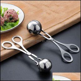 Outils de crème glacée Boulettes de viande Scoop Ball Maker Moule En Acier Inoxydable Baller Ton Dhob5