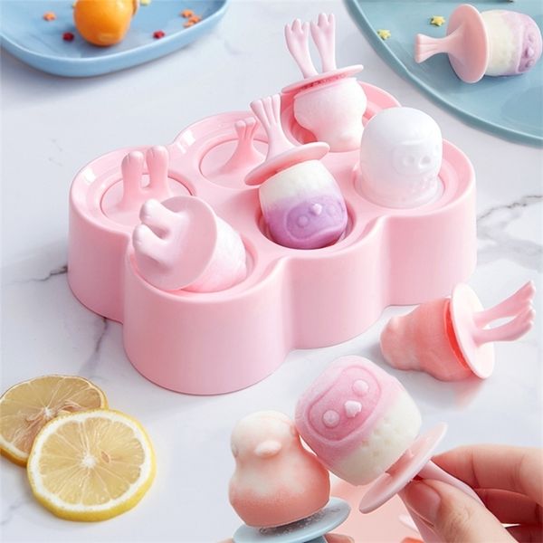 Crème glacée Outils Moule Cube Maker Candy Bar Pop Silicone Moules Popsicle avec Couvercle DIY Moule Cuisine Accessoires 220901