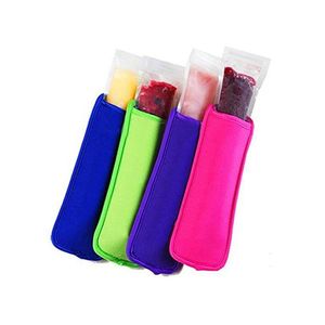 Outils de crème glacée Porte-manches en néoprène Popsicles Sacs à glace Zer Porte-pop Réutilisable Glaces d'été Drop Livraison Maison Jardin Kitche Dh43M