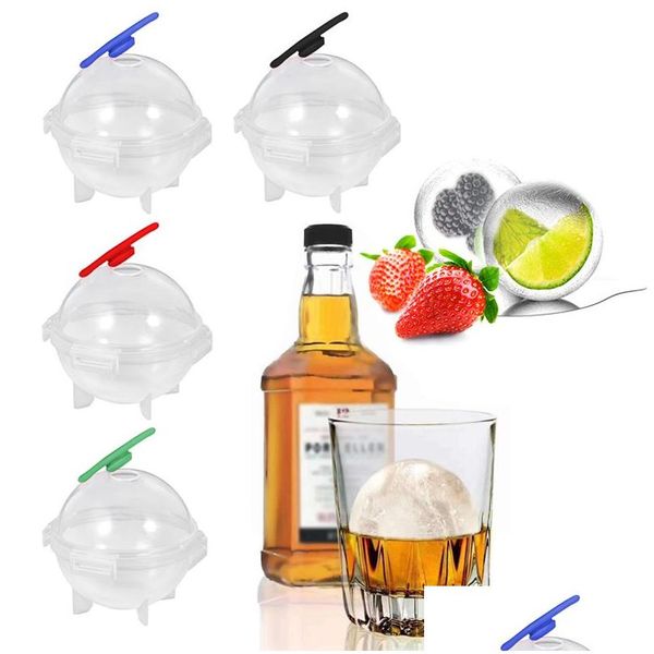 Herramientas de helado Nueva caja grande para hacer bolas de hielo para forma de uso de cócteles Esfera redonda DIY Home Bar Party Cube Tray Drop Delivery Home G Dhazx