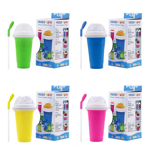 Outils de crème glacée Smoothies surgelés Slushy Cup Réfrigération Pincer Milkshake Squeeze Refroidissement Maker Machine Cuisine 230410