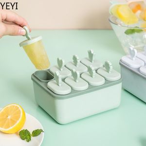 Ice Cream Tools herbruikbare ijsmakers keukengereedschap Accessoires Diy Popsicle Mold met dekselstick voor bar thuisfeest zomer nuttige gadgets 230512