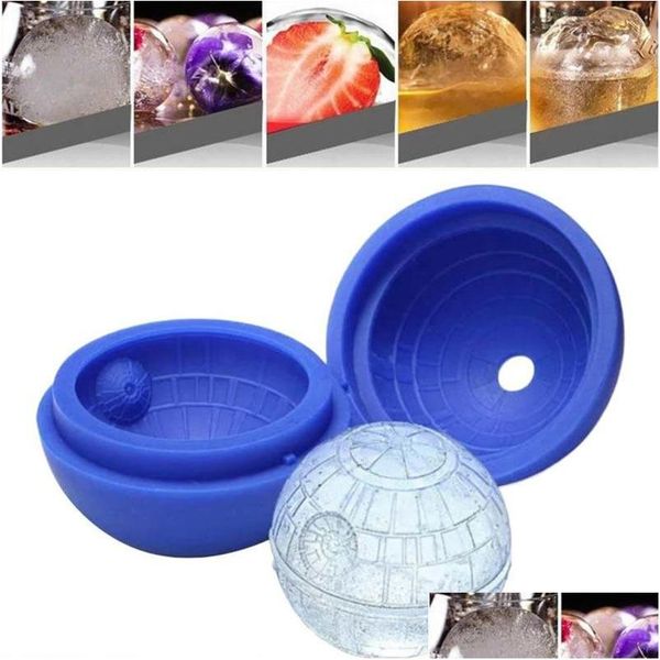 Outils de crème glacée Round Ball Mod Creative Sile Sphère Cube Moules Plateau Bar Party Cocktail Jus De Fruits Potable Maker Mods Drop Delivery Dhrv6