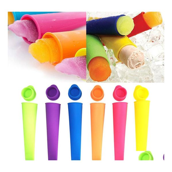 Outils de crème glacée Sile Stick Moules Forme pour Maker DIY Summer Frozen Moule Cuisine Popsicle Lolly Mod Drop Livraison Maison Jardin Salle à manger Ba Otp4S