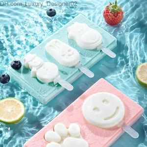 Outils de crème glacée en silicone Moule de crème glacée DIY Lollipop maison avec dessin animé de coton mignon outils de cuisine faits à la main Q2404251