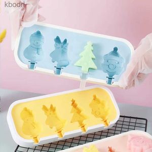 Outils de crème glacée moule en Silicone avec couvercle dessin animé fruits dinosaure Popsicle 3D chocolat machine à glaçons sucrée moule en silicone YQ240130