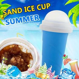 Ice Cream Tools Slushy Maker Cup Quick Frozen Smoothies Ice Cream Maker Summer Juice Iced Cup Freezed Portable Squeeze Slushie Cup DIY Zelfgemaakt 230628