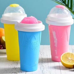 Herramientas de helado Summer Squeeze Botella de batido casero Batido de congelación rápida Taza de arena Pellizco Enfriamiento rápido Taza mágica Helado Slushy Maker 230707