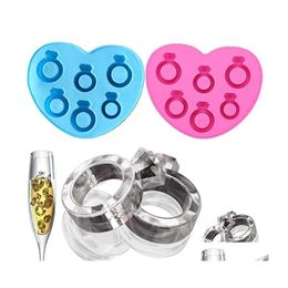 Ice Cream Tools Trade Diamond Love Ring Ring Kubus Stijl ZE Maker Mod Special Tool voor Summer Drop Delivery Home Garden Keuken Diningsbar Dhijh